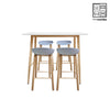 HV Theo Scandi Pub Table + 4 Tiana Scandi Bar Stool set