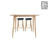 HV Theo Scandi Pub Table + 2 Tiana Scandi Bar Stool set