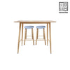 HV Theo Scandi Pub Table + 2 Tiana Scandi Bar Stool set