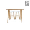 HV Theo Scandi Pub Table + 2 Tiana Scandi Bar Stool set