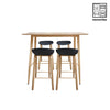 HV Theo Scandi Pub Table + 4 Tiana Scandi Bar Stool set