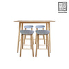 HV Theo Scandi Pub Table + 4 Tiana Scandi Bar Stool set