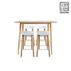 HV Theo Scandi Pub Table + 4 Tiana Scandi Bar Stool set