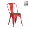 HV Bergen Tolix Chair Wooden Seat