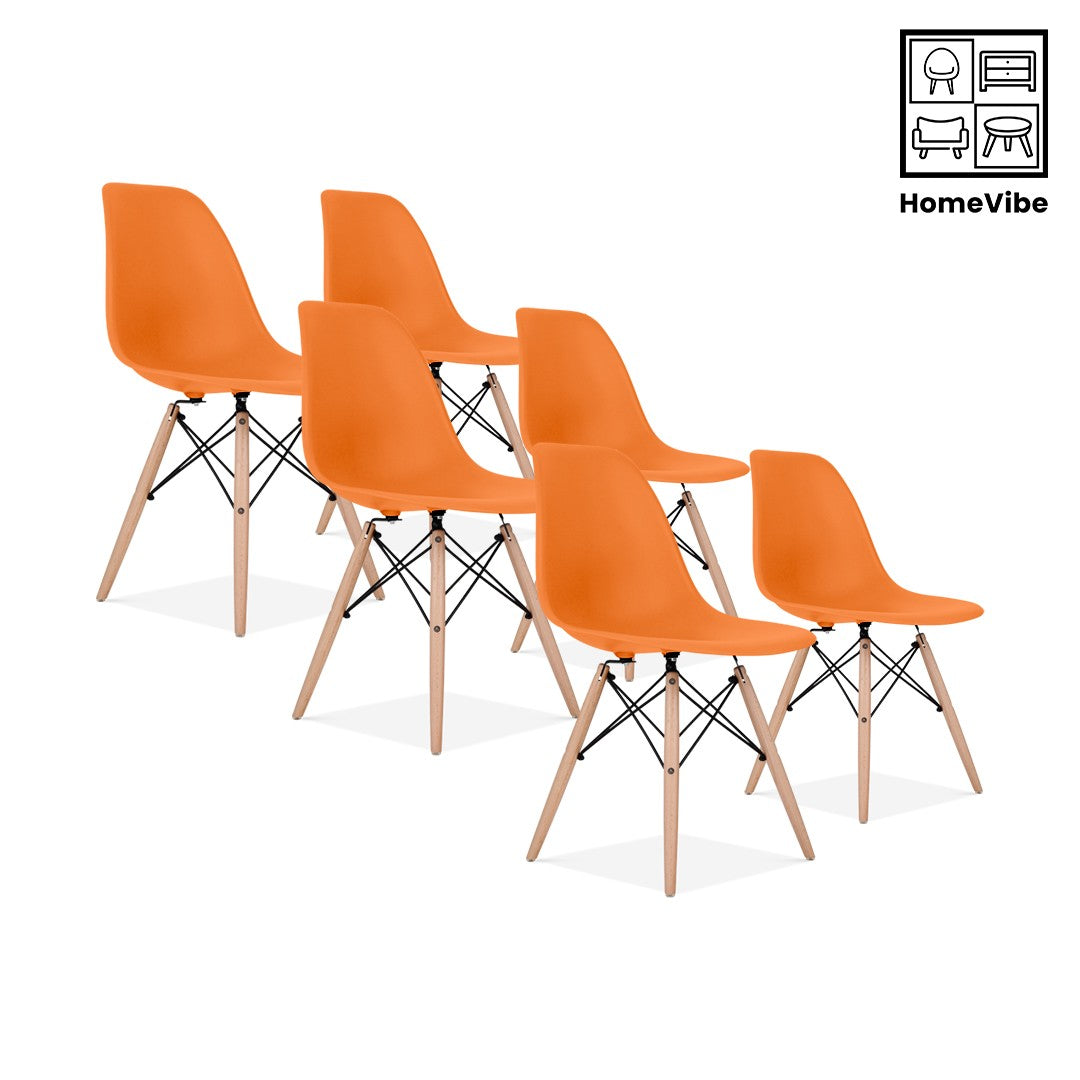 HV Scandinavian 6 Eames Chairs