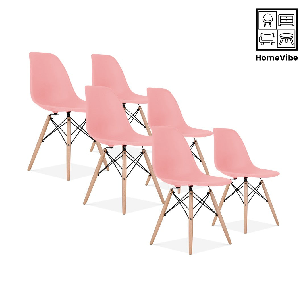 HV Scandinavian 6 Eames Chairs