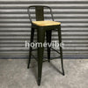 HV Gwen Tolix Barstool Wooden Seat