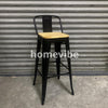 HV Gwen Tolix Barstool Wooden Seat