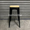 HV Larsen Tolix Barstool Wooden Seat