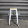 HV Larsen Tolix Barstool Wooden Seat