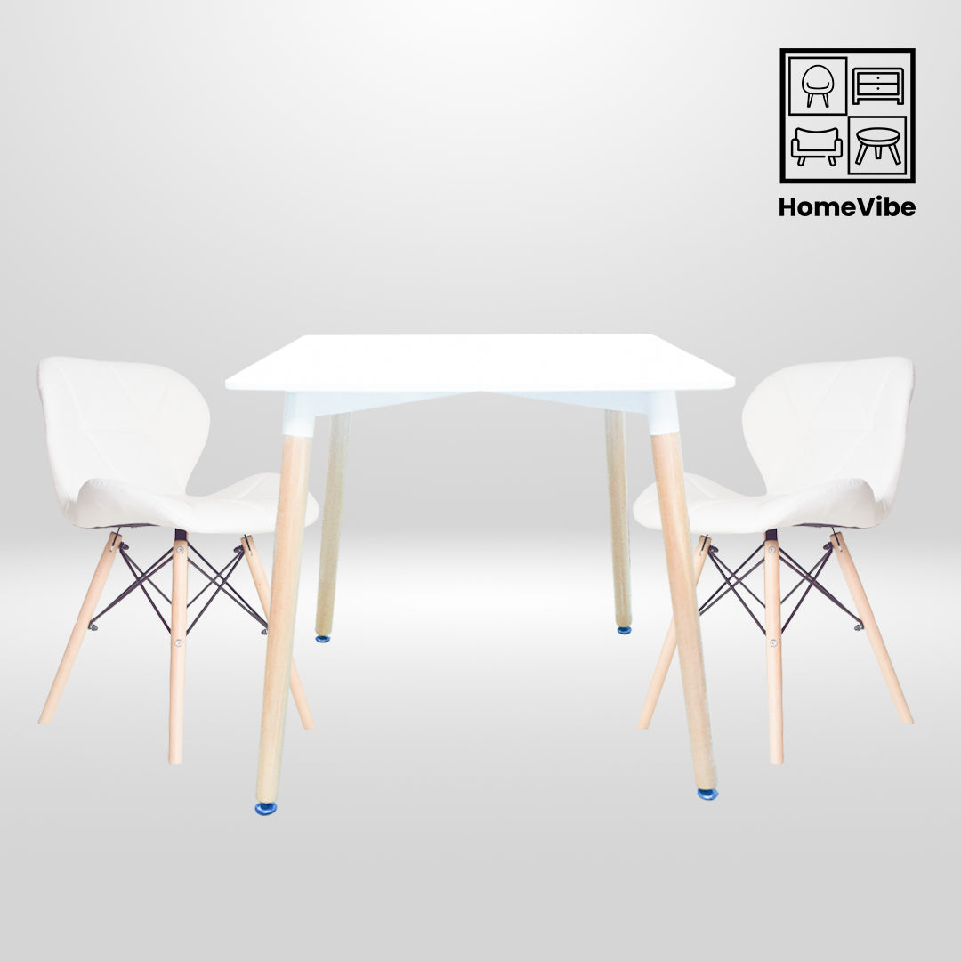 HV Viana Square Table + 2 Butterfly Chair Set | HomeVibe PH | Buy Online Furniture and Home Furnishings