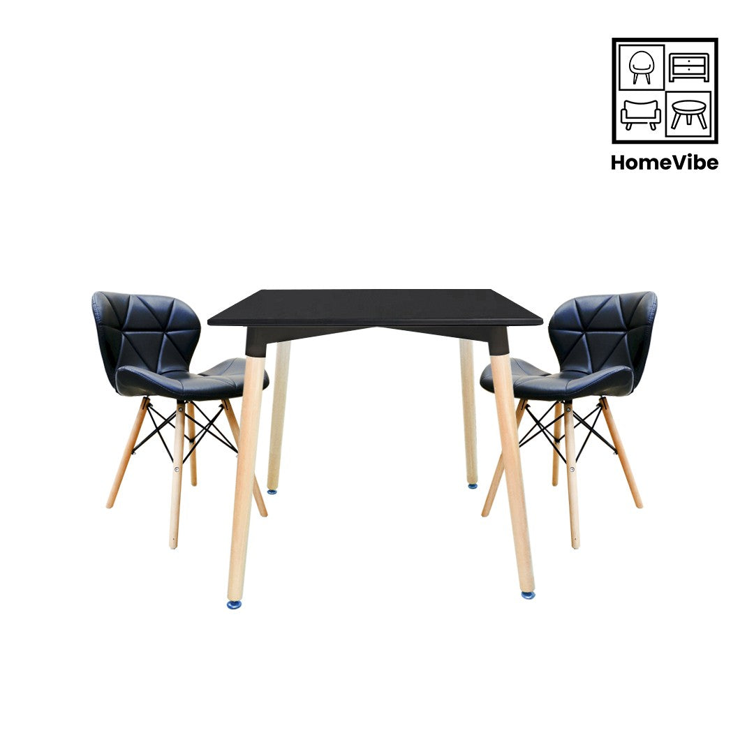 HV Viana Square Table + 2 Butterfly Chair Set  *for pre-order*