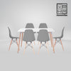 HV Soren Rectangle Table + 6 Eames Chair Set | HomeVibe PH | Buy Online Furniture and Home Furnishings