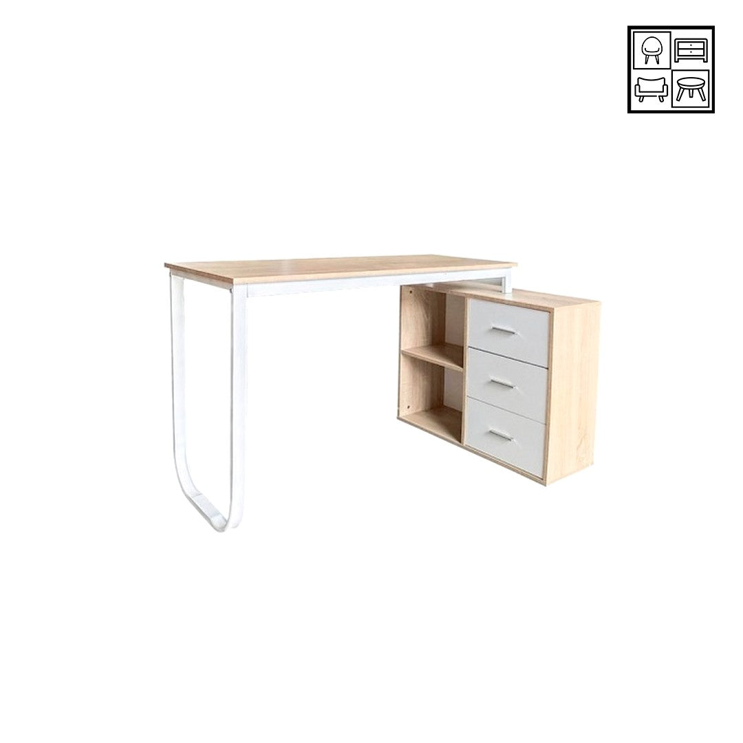 HV Fiona Scandinavian Table with side Drawers