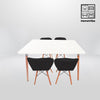 Load image into Gallery viewer, HV Soren Rectangle Table + 4 Butterfly Chair Set | HomeVibe PH | Buy Online Furniture and Home Furnishings
