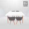 HV Soren Rectangle Table + 4 Butterfly Chair Set | HomeVibe PH | Buy Online Furniture and Home Furnishings